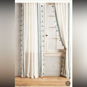 Anthropologie FETE TASSEL CURTAINS Set